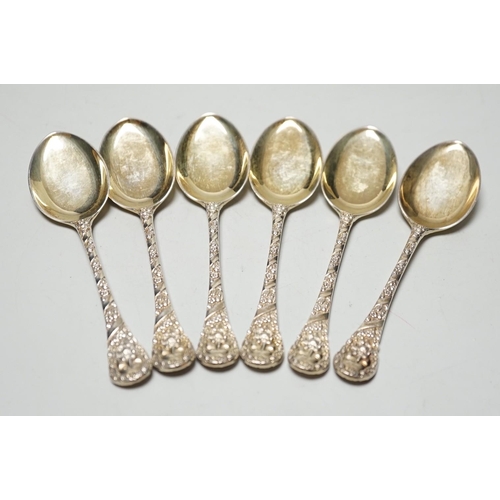 1815 - A set of six Edwardian silver gilt preserve spoons, Goldsmiths & Silversmiths Co Ltd, London, 1905, ... 