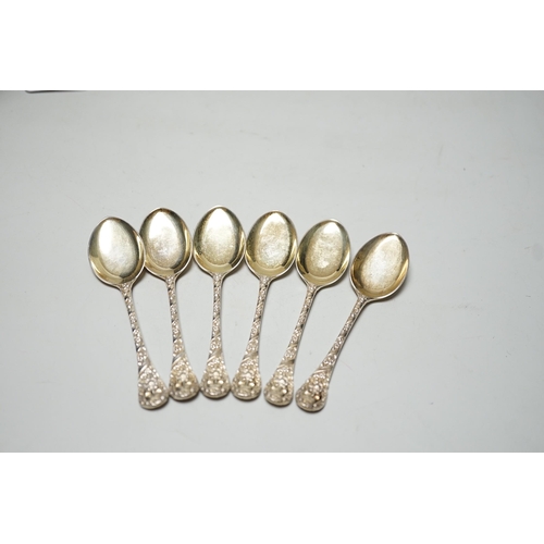 1815 - A set of six Edwardian silver gilt preserve spoons, Goldsmiths & Silversmiths Co Ltd, London, 1905, ... 