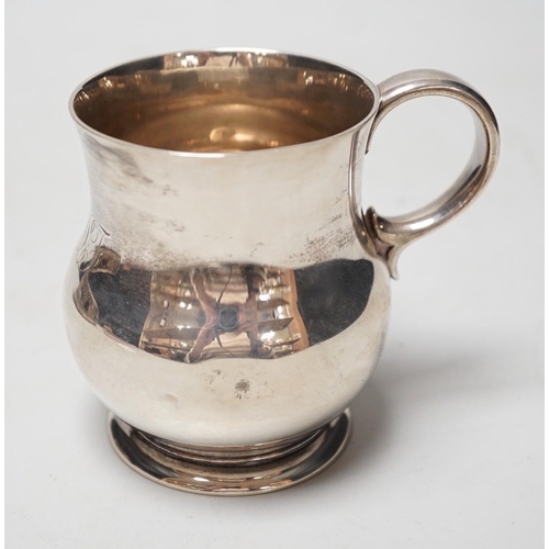 1835 - A George VI silver baluster christening cup, London, 1838, 85mm, 6.5oz.