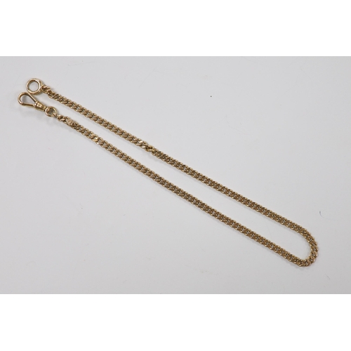 1945 - A modern 14k yellow metal curb link chain, 38cm, 18 grams.