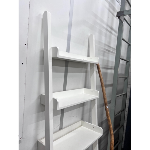 9 - A contemporary graduated shelving unit, height 190cm *Please note the sale commences at 9am.