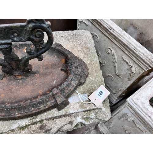 168 - A Victorian cast iron boot-scraper, 41cm *Please note the sale commences at 9am.