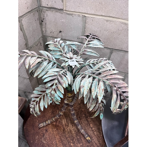 190 - A painted wrought iron palm tree underframe, height 66cm *Please note the sale commences at 9am.... 