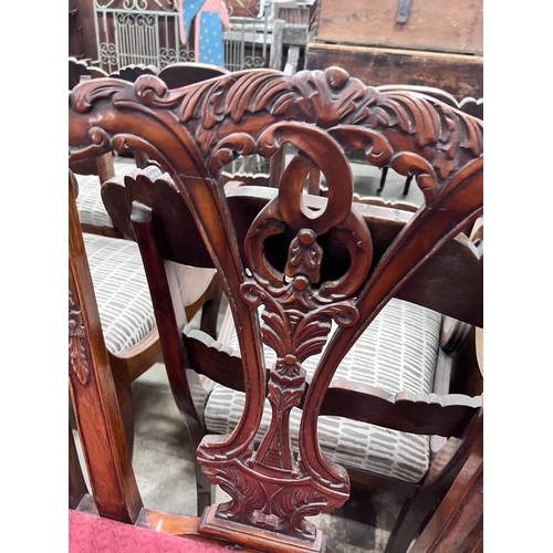 238 - A Chippendale style mahogany chair back settee, width 160cm *Please note the sale commences at 9am.... 