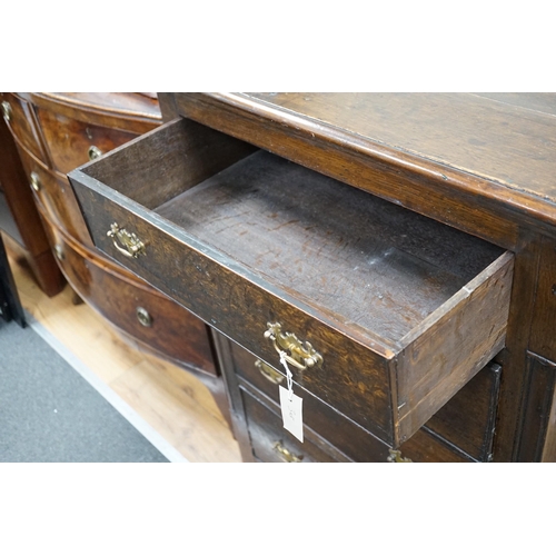 308 - An 18th century style oak four drawer chest, width 75cm *Please note the sale commences at 9am.... 