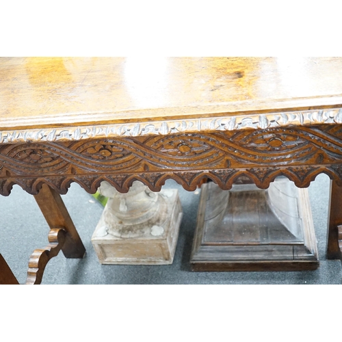 330A - A late Victorian carved oak pool table, width 104cm *Please note the sale commences at 9am.