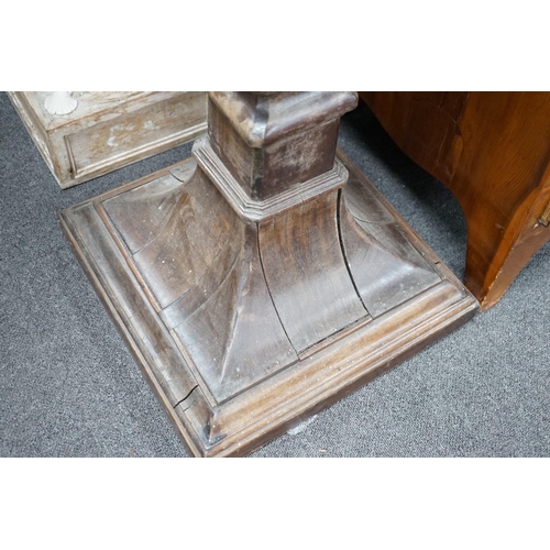 331A - An Edwardian walnut pedestal, height 109cm *Please note the sale commences at 9am.