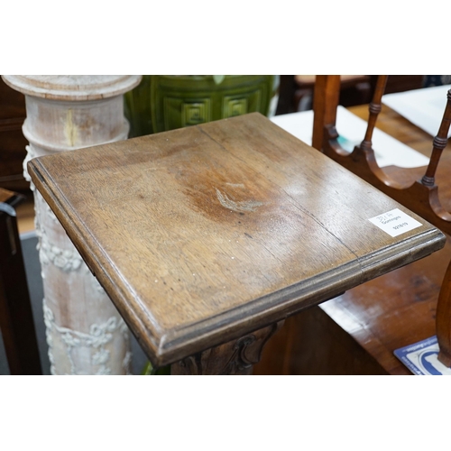 331A - An Edwardian walnut pedestal, height 109cm *Please note the sale commences at 9am.