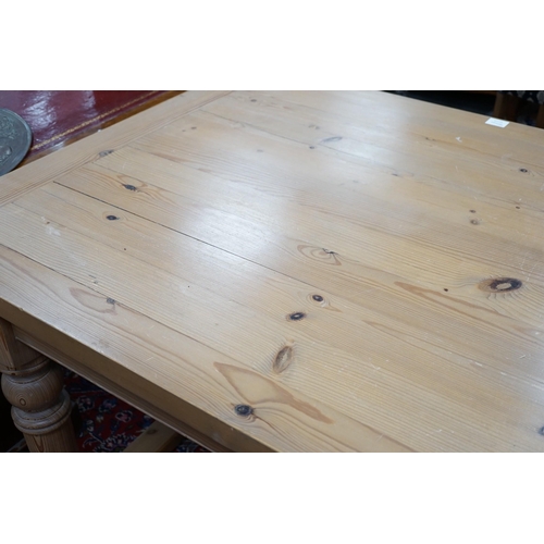 341 - A modern pine refectory table, 213 x 98cm, height 76cm *Please note the sale commences at 9am.... 