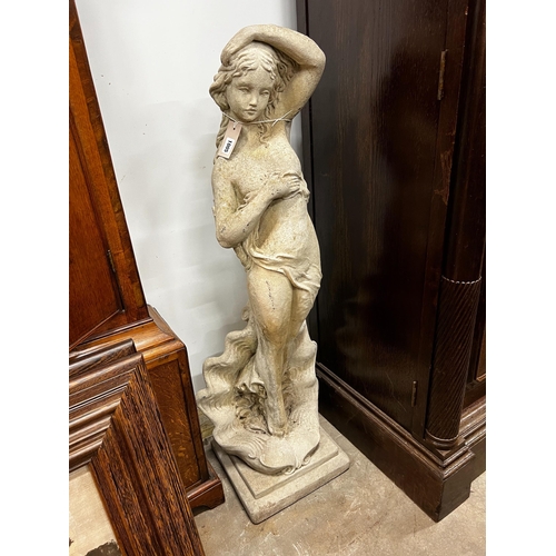 4 - A reconstituted stone 'Venus' garden statue, height 109cm *Please note the sale commences at 9am.... 