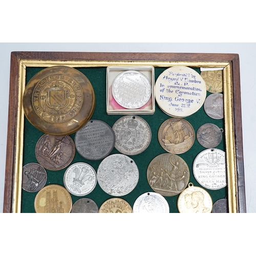 609 - 19th/20th century British commemorative medals  Exhibition of Art Treasures Manchester 1857 white m... 