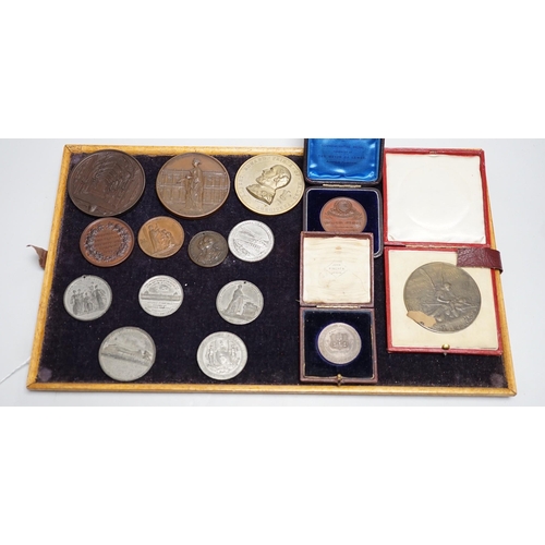 611 - Victorian commemorative medals  Colonial and Indian Reception at the Guildhall 1886, Restoration of... 