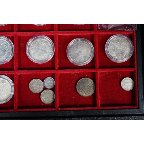 611A - British India silver coinage, William IV to Edward VII - a William IV one rupee 1835 with die error ... 