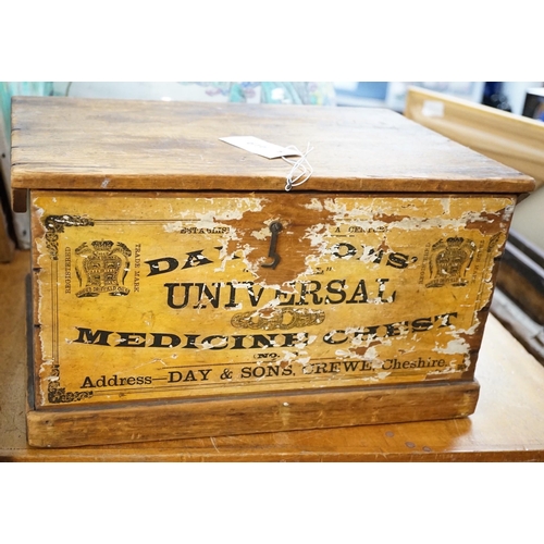 616 - A vintage universal medicine chest