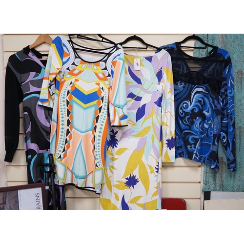 621 - Three Pucci dresses and a blouse