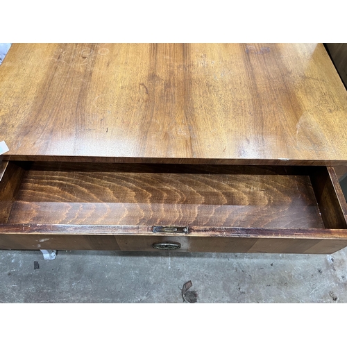 99 - A Biedermeier style mahogany console table, width 104cm, depth 58cm, height 80cm *Please note the sa... 