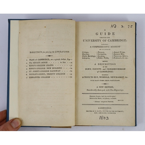 17 - ° ° CAMBS: The Stranger's Companion: forming a complete guide through the University and Town of Cam... 