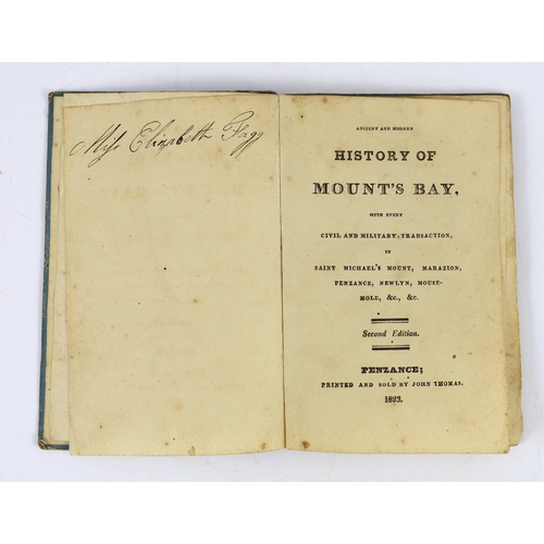 18 - ° ° CORNWALL: Ancient and Modern History of Mount's Bay ... Saint Michael's Mount, Marazion, Penzanc... 