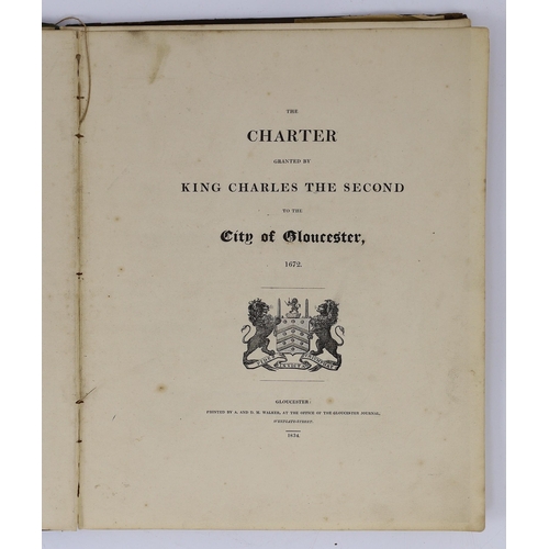 25 - ° ° GLOUCS: Fosbroke, Thomas Dudley - Abstracts of Records and Manuscripts respecting the County of ... 