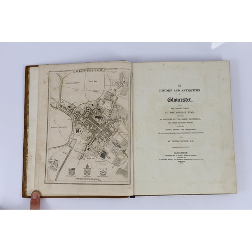 25 - ° ° GLOUCS: Fosbroke, Thomas Dudley - Abstracts of Records and Manuscripts respecting the County of ... 