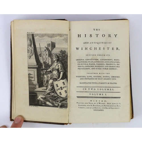 29 - ° ° HANTS: Ball, Charles - An Historical Account of Winchester, with Descriptive Walks. pictorial en... 