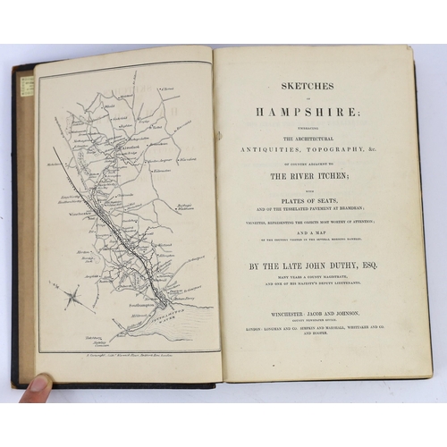 30 - ° ° HANTS:  Duthy, John - Sketches of Hampshire: embracing the architectural antiquities, topography... 