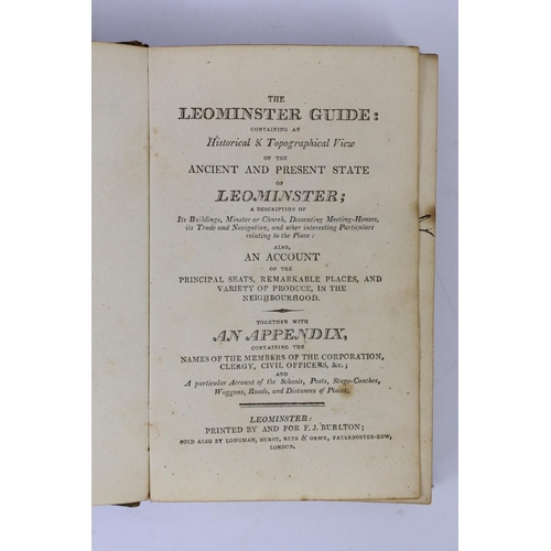 35 - ° ° HEREFORDS: The Hereford Guide ... also, an Account of the Principal Seats and Remarkable Places ... 