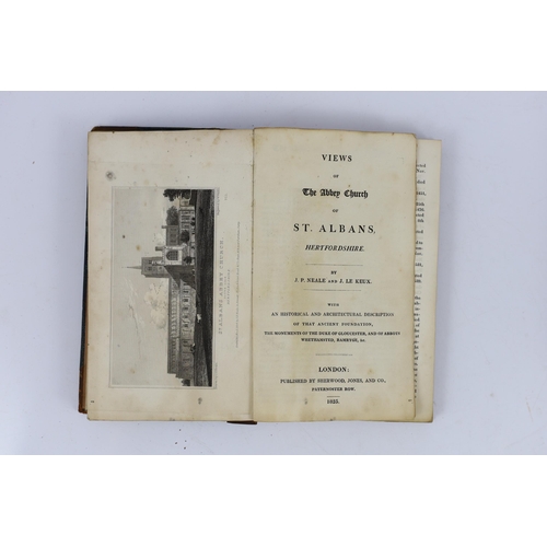 36 - ° ° HERTS: A Short Account of Verulam and St. Albans ... old limp leather cloth, sm.cr.8vo. 1815; Wi... 
