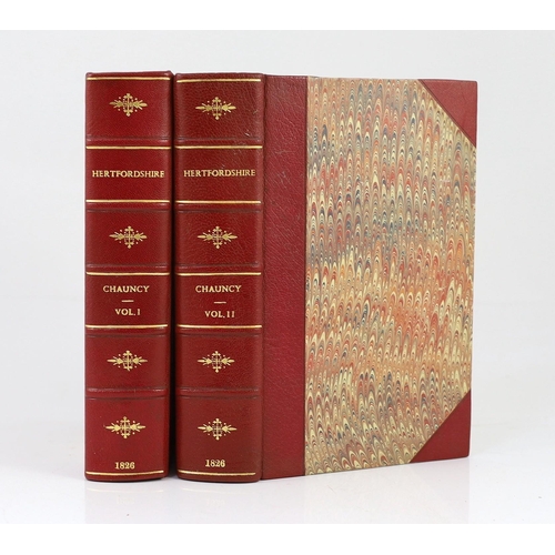 37 - ° ° HERTS: Chauncy, Sir Henry - The Historical Antiquities of Hertfordshire ... (new edition), 2 vol... 