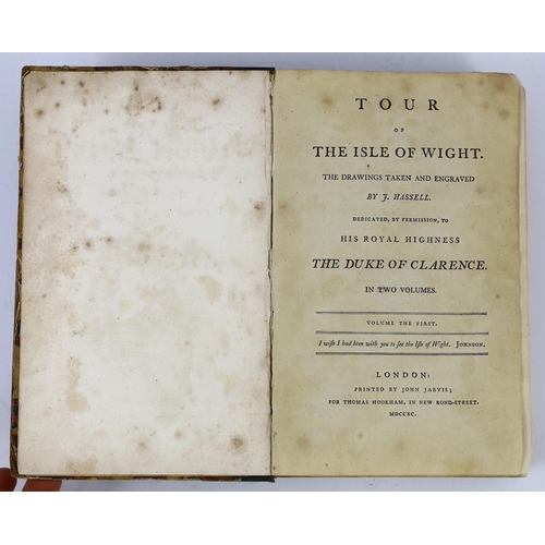 39 - ° ° ISLE OF WIGHT: (Hookham, T.) Tour of the Isle of Wight. The drawings taken and engraved by J. Ha... 