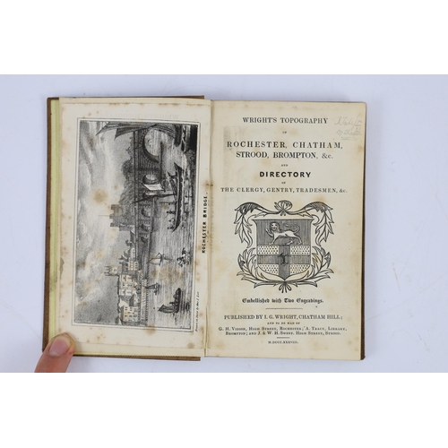 54 - ° ° KENT: (? Rawlinson, Richard) The Antiquities of the Cathedral Church of Rochester....text decora... 