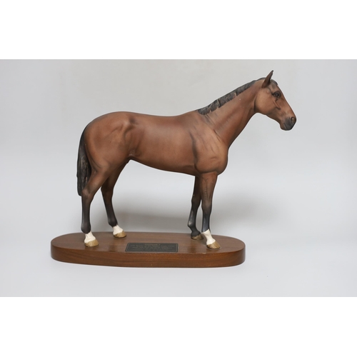 254 - A Beswick model of a horse Nijinsky 1970 winner of the English triple crown, bred by Mr. E. P. Tayl... 