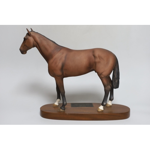 254 - A Beswick model of a horse Nijinsky 1970 winner of the English triple crown, bred by Mr. E. P. Tayl... 