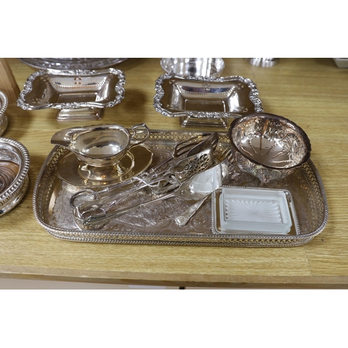 360 - A quantity of mixed silver plate