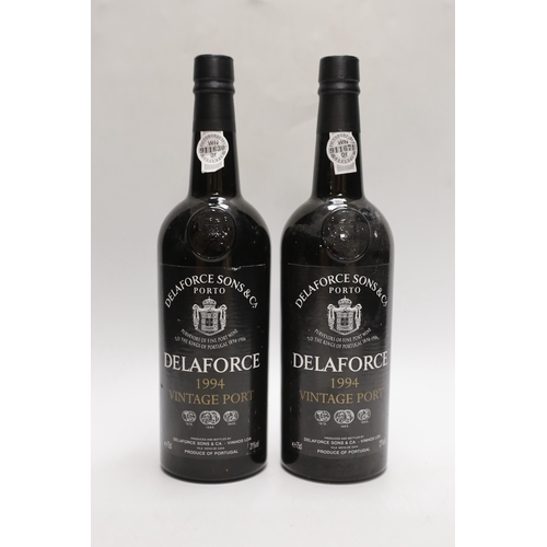 1276 - Two bottles of Delaforce vintage port 1994