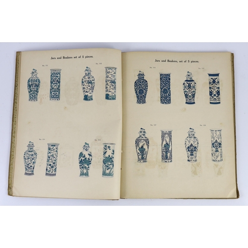 206 - ° ° A Rare book on Chinese Ceramics - Messrs Ng. Sheong's Catalogue of Chinaware and Earthenware 191... 