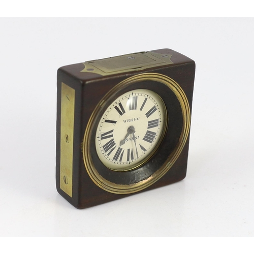 215 - A rare early 19th century Royal Mail Coach Guards timepiece, No. 1, by Wregg London, c.1810, cont... 