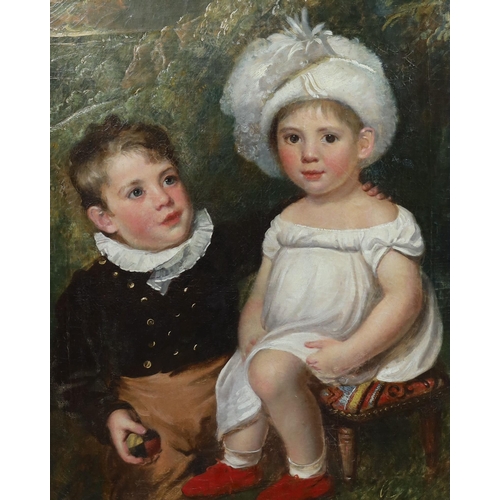 269 - Circle of Sir Thomas Lawrence (British, 1769-1830) Portrait of two childrenoil on canvas75 x 62cm... 