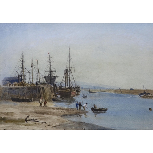 291 - Frederick Nash (British, 1782-1856) 'Kingston Pier, Sussex' and 'Between Kingston and Shoreham, Suss... 