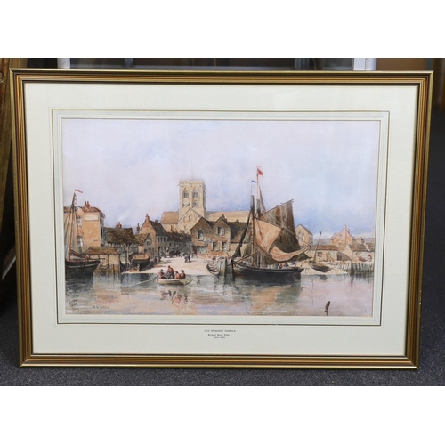 308 - Richard Henry Nibbs (English, 18161893) 'Old Shoreham Harbour'watercoloursigned38 x 60cm... 