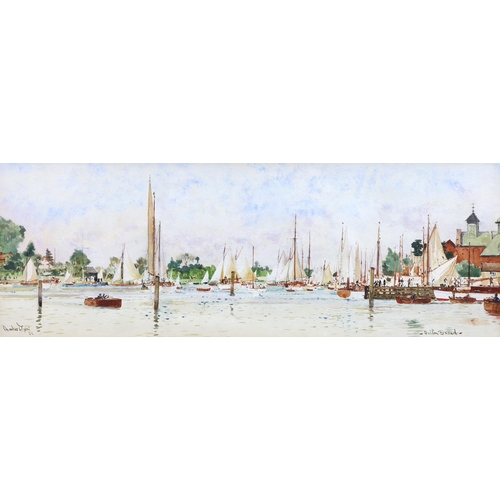 320 - Charles Edward Dixon, R.I. (English, 1872-1934) 'Blown Boats at Ouldon', 'Oulton Broad' & 'Breydon W... 