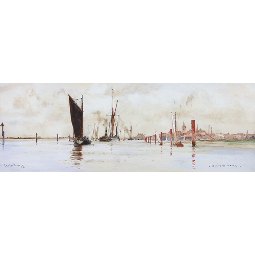 320 - Charles Edward Dixon, R.I. (English, 1872-1934) 'Blown Boats at Ouldon', 'Oulton Broad' & 'Breydon W... 