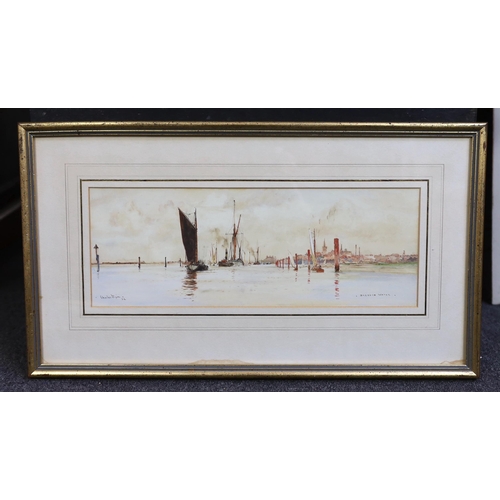 320 - Charles Edward Dixon, R.I. (English, 1872-1934) 'Blown Boats at Ouldon', 'Oulton Broad' & 'Breydon W... 