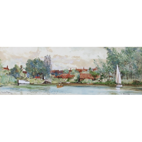 321 - Charles Edward Dixon, R.I. (English, 1872-1934) 'Woods End' and 'Beccles'pair of watercolourssigned ... 