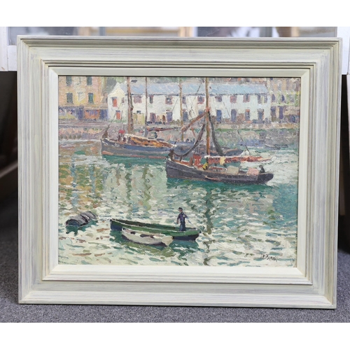 347 - § § John Anthony Park (English, 1880-1962) West Country harbour sceneoil on canvas boardsigned31 x 3... 