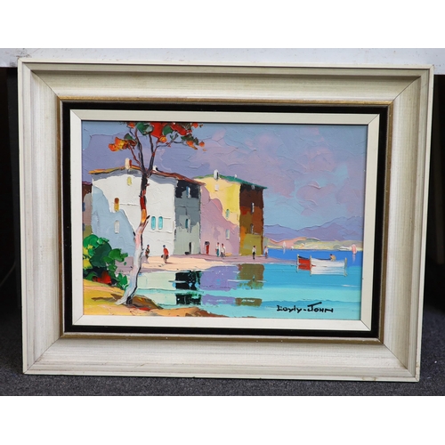 353 - § § Cecil Rochfort D'Oyly John (English, 1906-1993) 'Rapallo, near Portofino, Italian Riviera'oil on... 