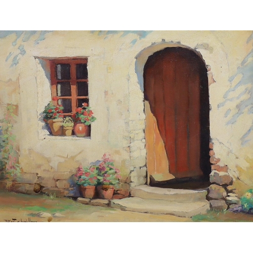 372 - § § Robert Chailloux (French, 1913-2006) 'The Open Door'oil on boardsigned26 x 34cm... 