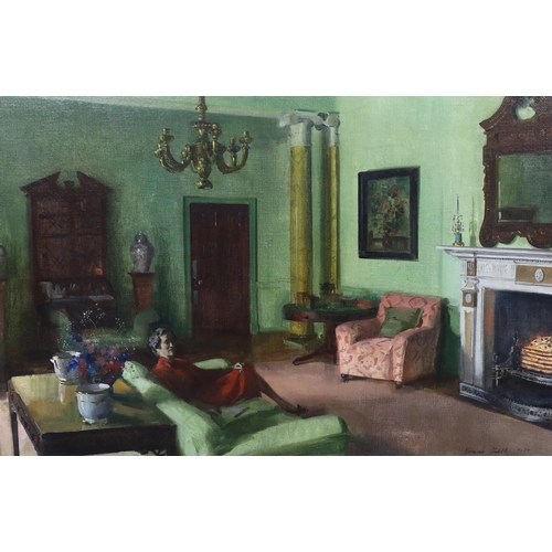 373 - Norman Hepple, R.A. (1908-1994) 'Interior' 1959oil on canvassigned and dated 1959, by repute commiss... 