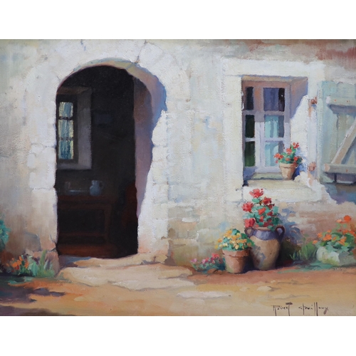 385 - § § Robert Chailloux (French, 1913-2006) 'Cottage doorway'oil on boardsigned26 x 34cm... 