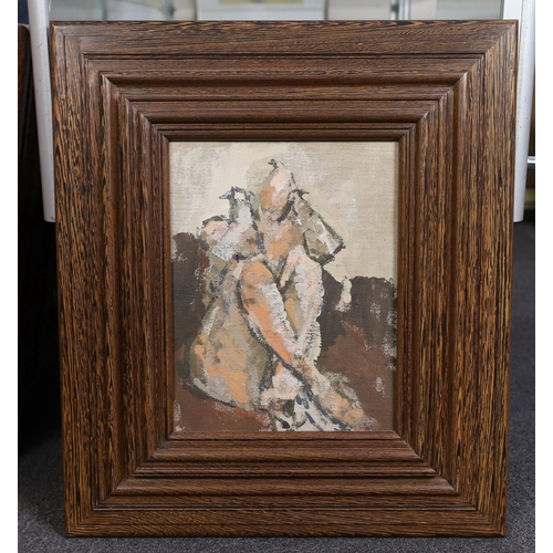 407 - Henry Mee (English, b.1955) Seated female nudeoil on canvas36 x 28.5cm, in the original frame suppli... 